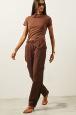 Calça Wide Leg | Aresta - Espresso
