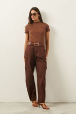Calça Wide Leg | Aresta - Espresso
