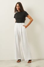 Calça Alfaiataria Pantalona | Soul - Off White
