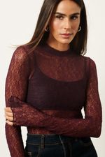 Blusa em Renda | Bliss - Wine