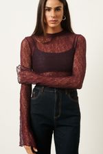Blusa em Renda | Bliss - Wine