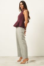Blusa Estruturada Peplum | Motion - Wine