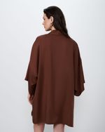 Kimono Amplo em Liocel | Aurora - Marrom