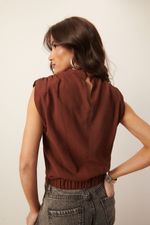 Blusa Gola Alta | Bloom - Marrom