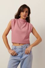 Blusa Gola Alta | Bloom - Rosa