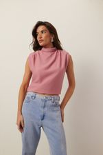 Blusa Gola Alta | Bloom - Rosa