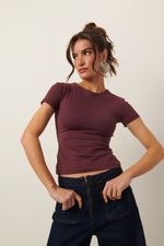 Blusa em Poliamida Manga Curta | Angra - Wine