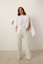 Blusa Ampla Assimétrica | Free - Off White