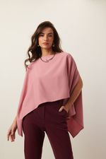Blusa Ampla Assimétrica | Free - Rosa