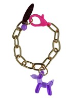 Charm Isso Não é um Jeff Koons Roxo Ouro