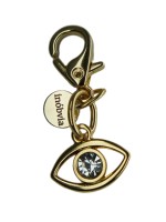 Micro Charm Olho Cristal Ouro