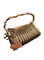 Bolsa Baguete 55 Ouro Cromado 