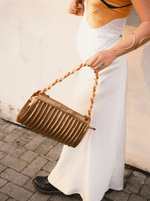 Bolsa Baguete 55 Ouro Cromado 