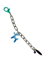 Charm Isso não é um Jeff Koons Azul Prata
