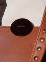 Bolsa Tote Duo Caramelo e Cru Ouro