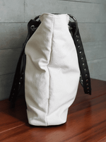 Bolsa Tote Duo Preto e Cru Prata | Edição limitada