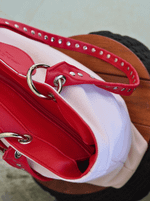 Bolsa Tote Duo Rosa e Vermelho Prata | edição limitada