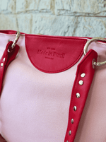 Bolsa Tote Duo Rosa e Vermelho Prata | edição limitada