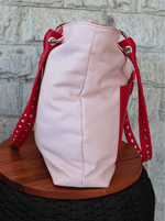 Bolsa Tote Duo Rosa e Vermelho Prata | edição limitada