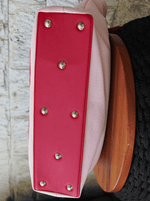 Bolsa Tote Duo Rosa e Vermelho Prata | edição limitada