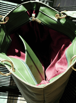 Bolsa Tote Duo Verde Ouro