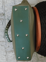 Bolsa Tote Duo Verde Prata