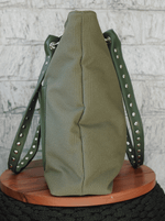 Bolsa Tote Duo Verde Prata