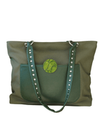 Bolsa Tote Duo Verde Prata