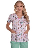 Scrub Funny Feminino Estampado Love Pets