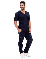 Scrub Man Conjunto Azul Marinho