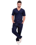 Scrub Man Conjunto Azul Marinho