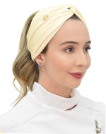 Turbante Amarelo Creme