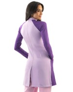 Jaleco Feminino Vicky Lavanda Com Roxo