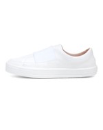 Tênis Feminino Fabi Slip On Branco com Elástico