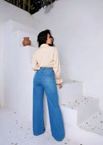 Calça jeans pantalona