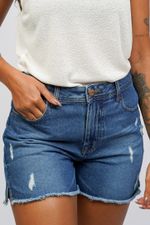Short jeans bofriend, cintura alta.