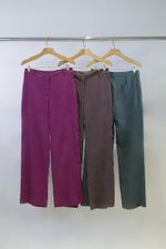 Calça de linho afunilada 