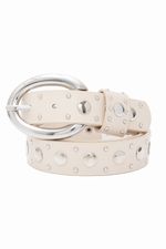 Cinto Com Tachas e Fivela Oval