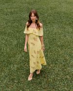Vestido Bordado Ombro a Ombro 