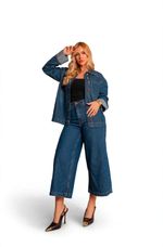 Calça Pantacourt Denim 