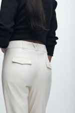 Calça de Couro Flare 