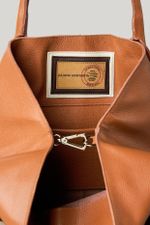 Bolsa de Couro Personalizável Caramelo & Brown 