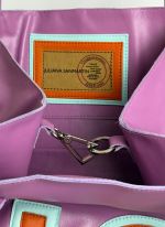 Bolsa de Couro Personalizável Lilás 