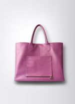 Bolsa de Couro Personalizável Lilás 