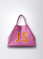 Bolsa de Couro Personalizável Lilás 