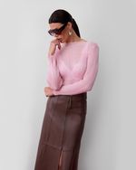Blusa de Rayon Canelada Rosa