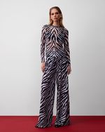 Blusa de Tule com estampa de Zebra