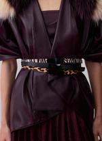 Trio de Cintos de Couro Zebra e Onça