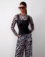 Top de Couro Preto