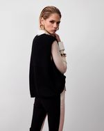 Calça de Couro Skinny com Detalhes em Python Off White